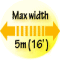 maximum width