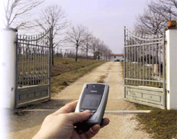 Dial to open gate with your mobile phone