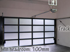 inside look showing tilt door headroom requirement