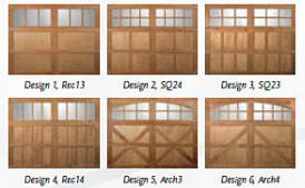 wooden garage door sample